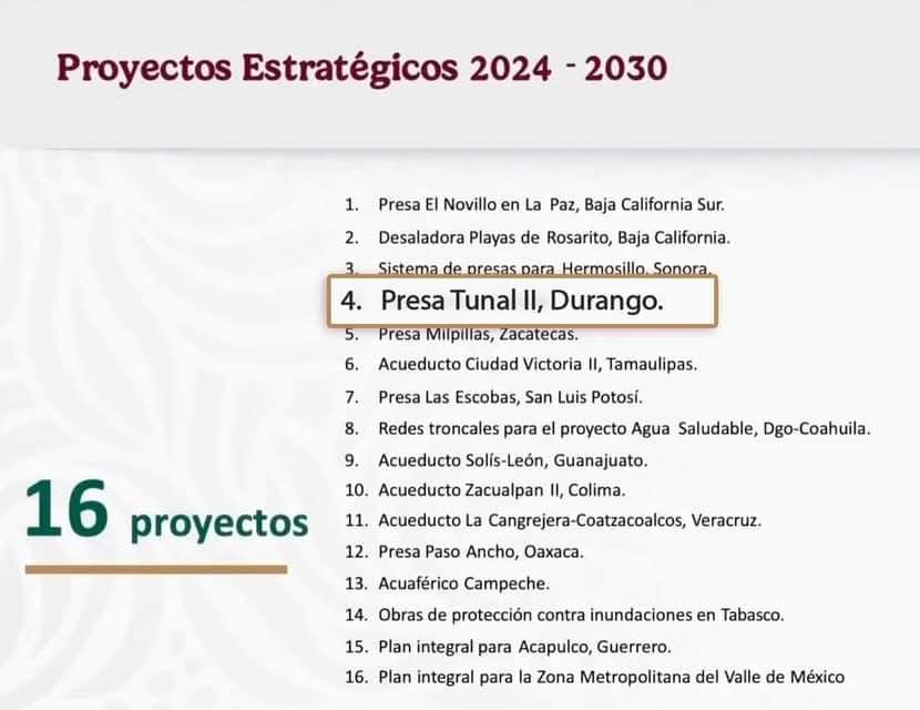 Los 16 puntos del Plan Hídrico Nacional