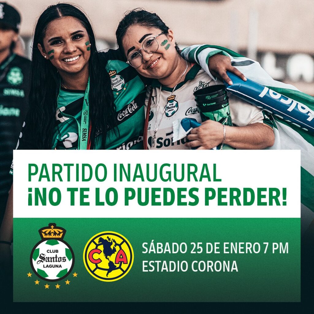 Te decimos dónde ver EN VIVO el Santos vs América este domingo 25 de enero 2025