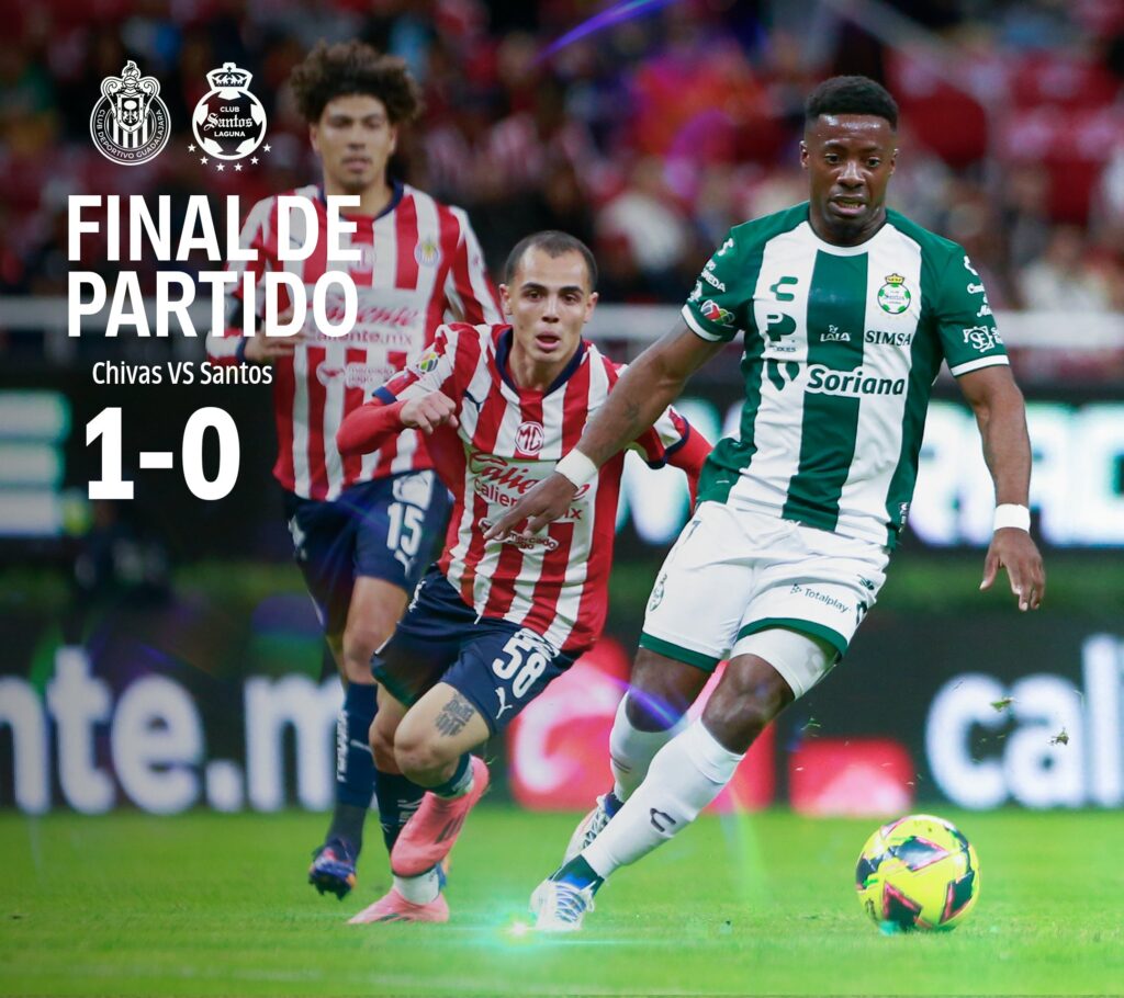 Santos Laguna tuvo un mal inicio en su primer partido del Clausura 2025 Liga MX